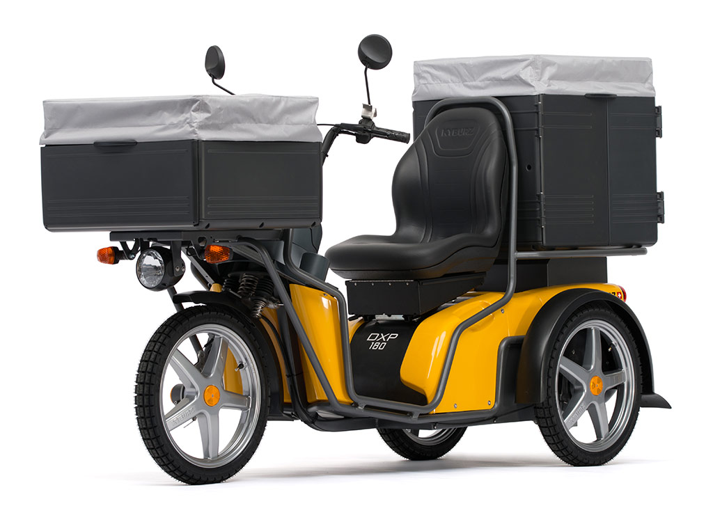 kyburz DXP - Elektro Nutzfahrzeug mit 3 Rädern für Lieferdienst, Paketdienst, Zustellservice
